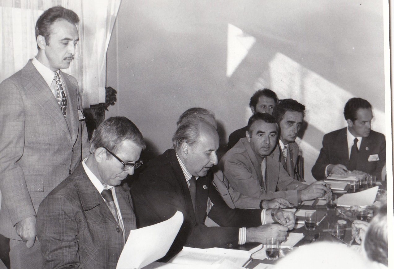 7 -a 9-a Consfatuire, 3.02.1978, in picioare Grigore Belousov, de la stanga la dreapta Gheorghe Balan, Calin Mihaileanu,